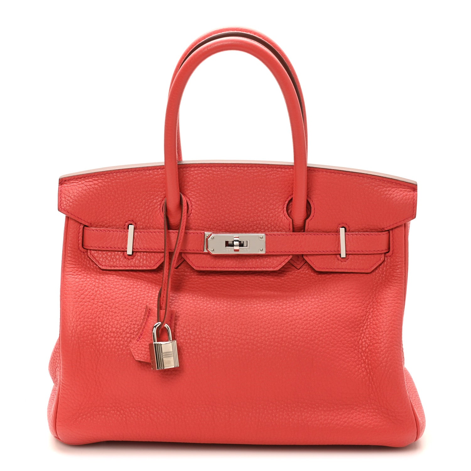 Hermes Taurillon Clemence Birkin 30 Geranium 1 of 10