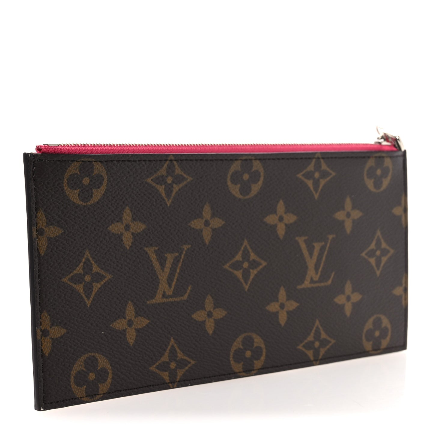 Calfskin Felicie Card Holder Insert Fuchsia