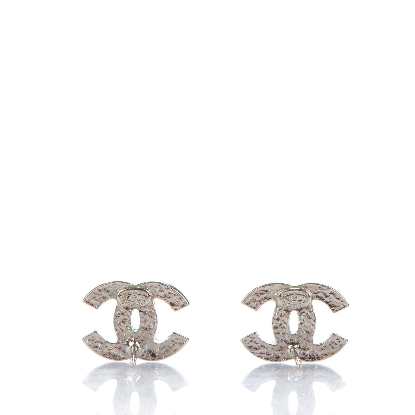 Crystal Timeless CC Earrings Silver