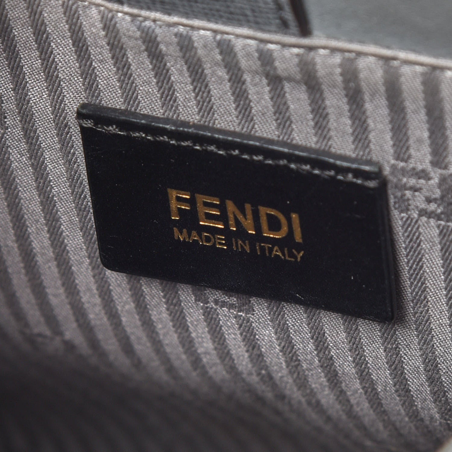 Fendi Vitello Elite Petite 2Jours Tote Grigio Grigio Chiaro 8 of 9