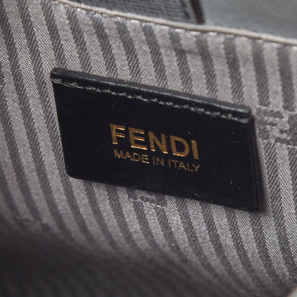 Fendi Vitello Elite Petite 2Jours Tote Grigio Grigio Chiaro 8 of 9