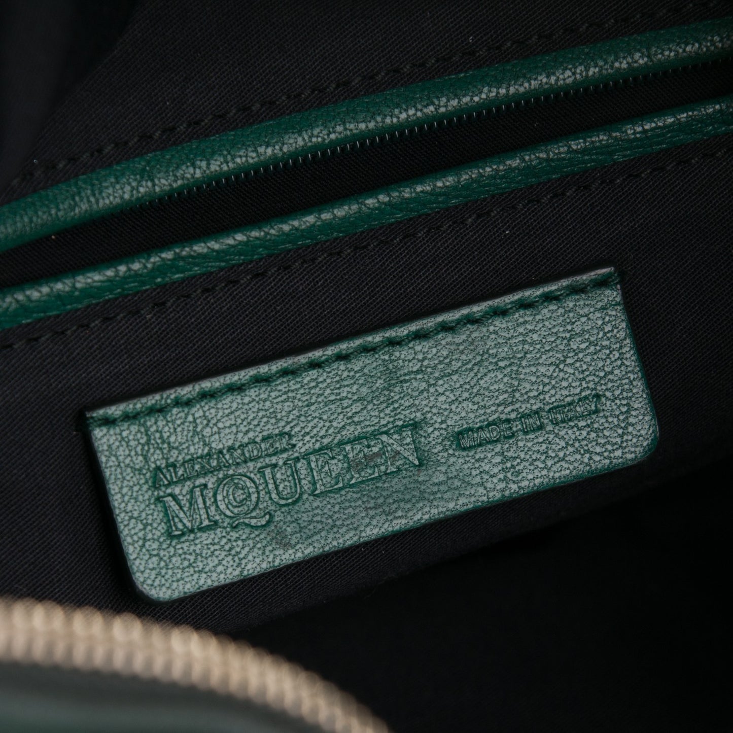 Calfskin De Manta Clutch Dark Green