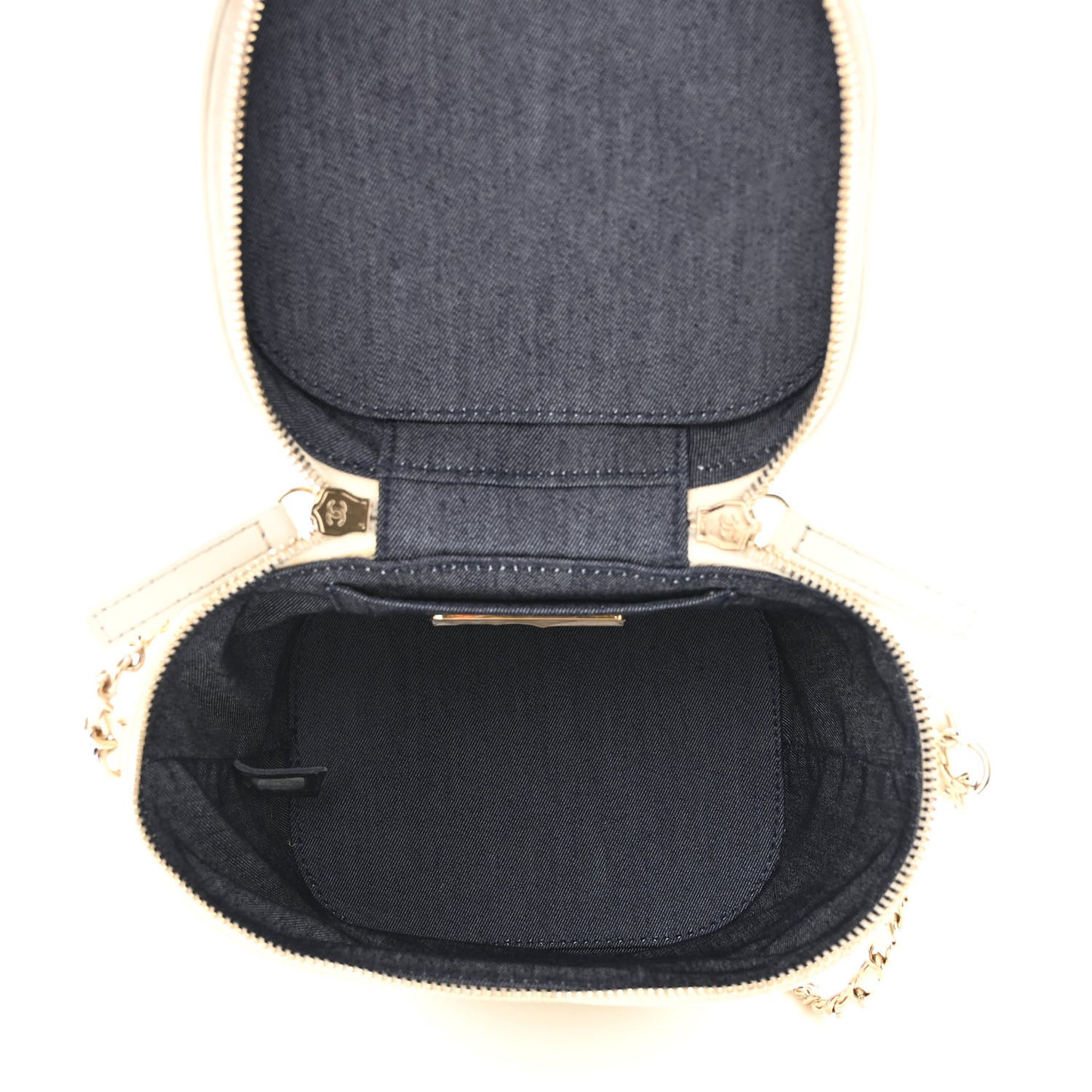 Lambskin Timeless Vanity Cosmetic Case White