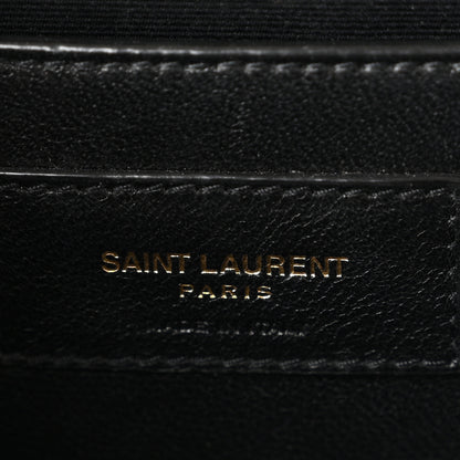 Saint Laurent Grain De Poudre Calfskin Medium Classic Monogram Kate Tassel Satchel Crema Soft 6 of 11