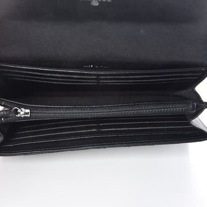 Chanel Sheepskin Chevron Quilted Studded Reissue Flap Wallet Black 5 of 9