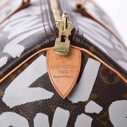 Louis Vuitton Graffiti Keepall 50 Silver 7 of 10