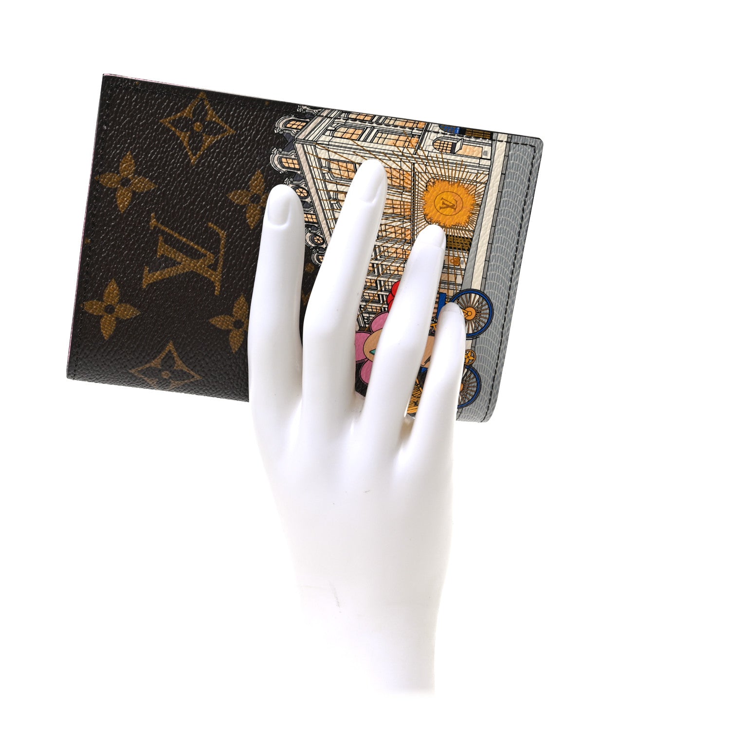 Louis Vuitton Monogram 2022 Christmas Animation Paris Passport Cover Pink 2 of 7