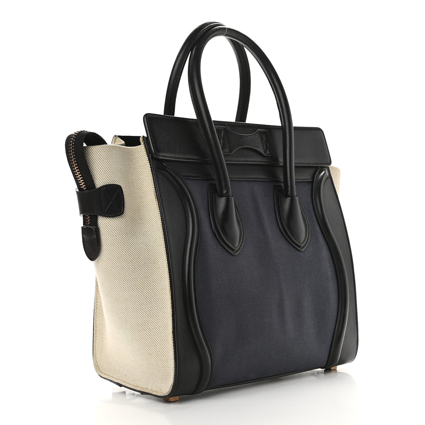 Canvas Smooth Calfskin Micro Tri-Color Luggage Ink