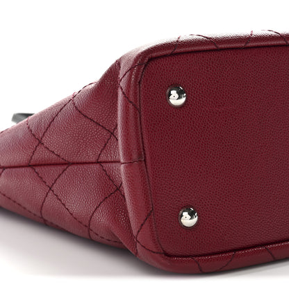 Chanel Grained Calfskin Shopping Fever Tote Red 10 of 11