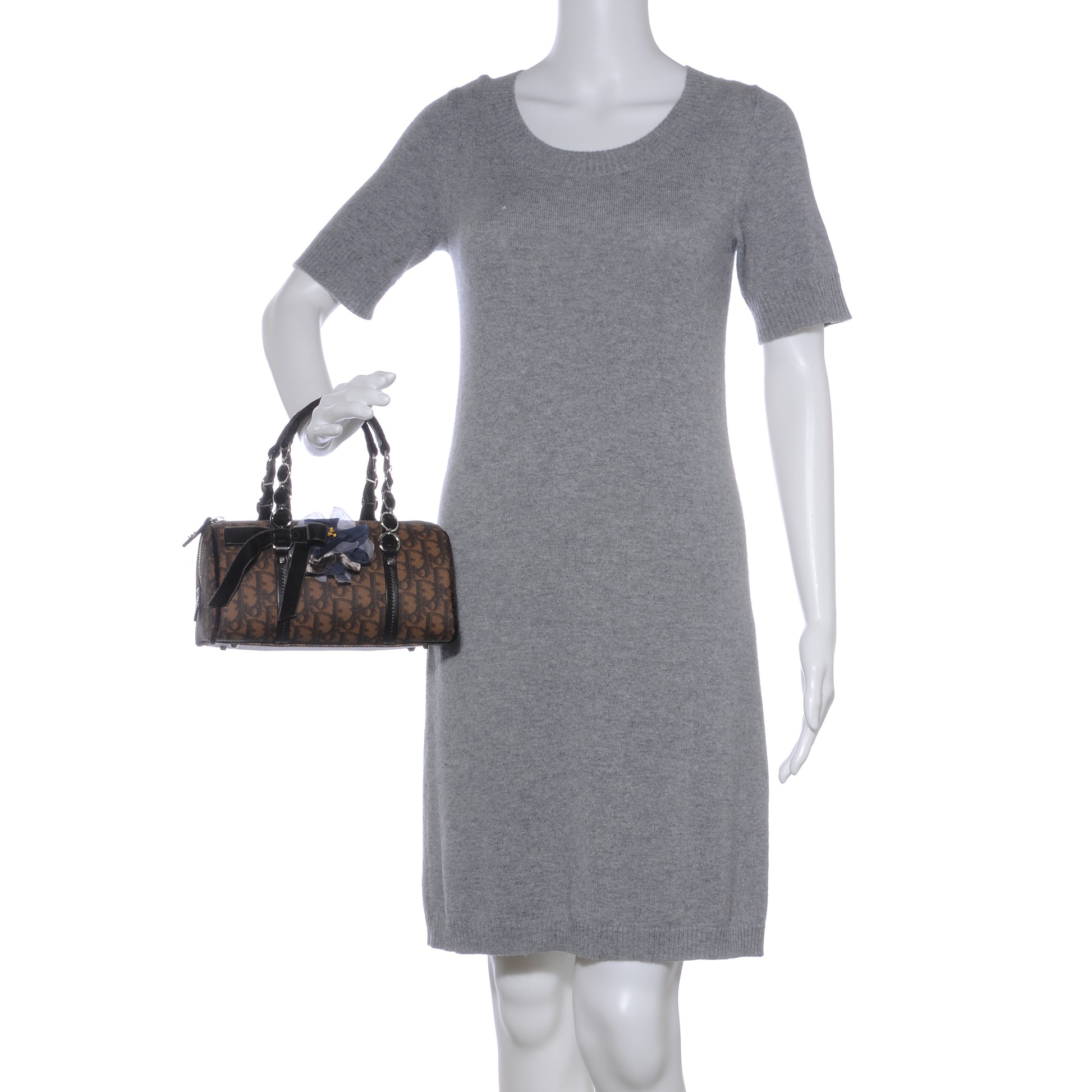 Christian Dior Monogram Trotter Romantique Boston Bag Brown 2 of 7