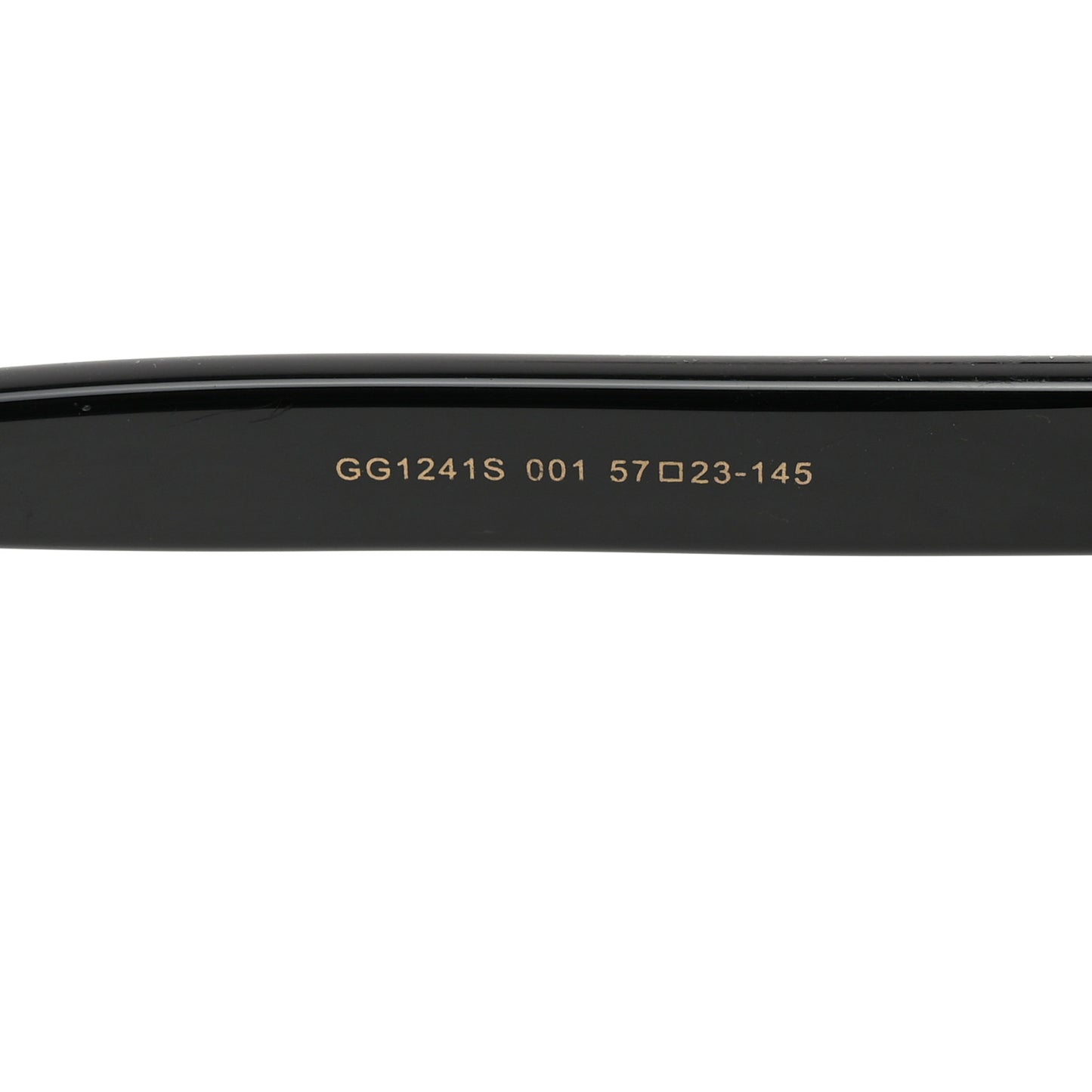 Acetate Round Frame Sunglasses GG1240S Black White