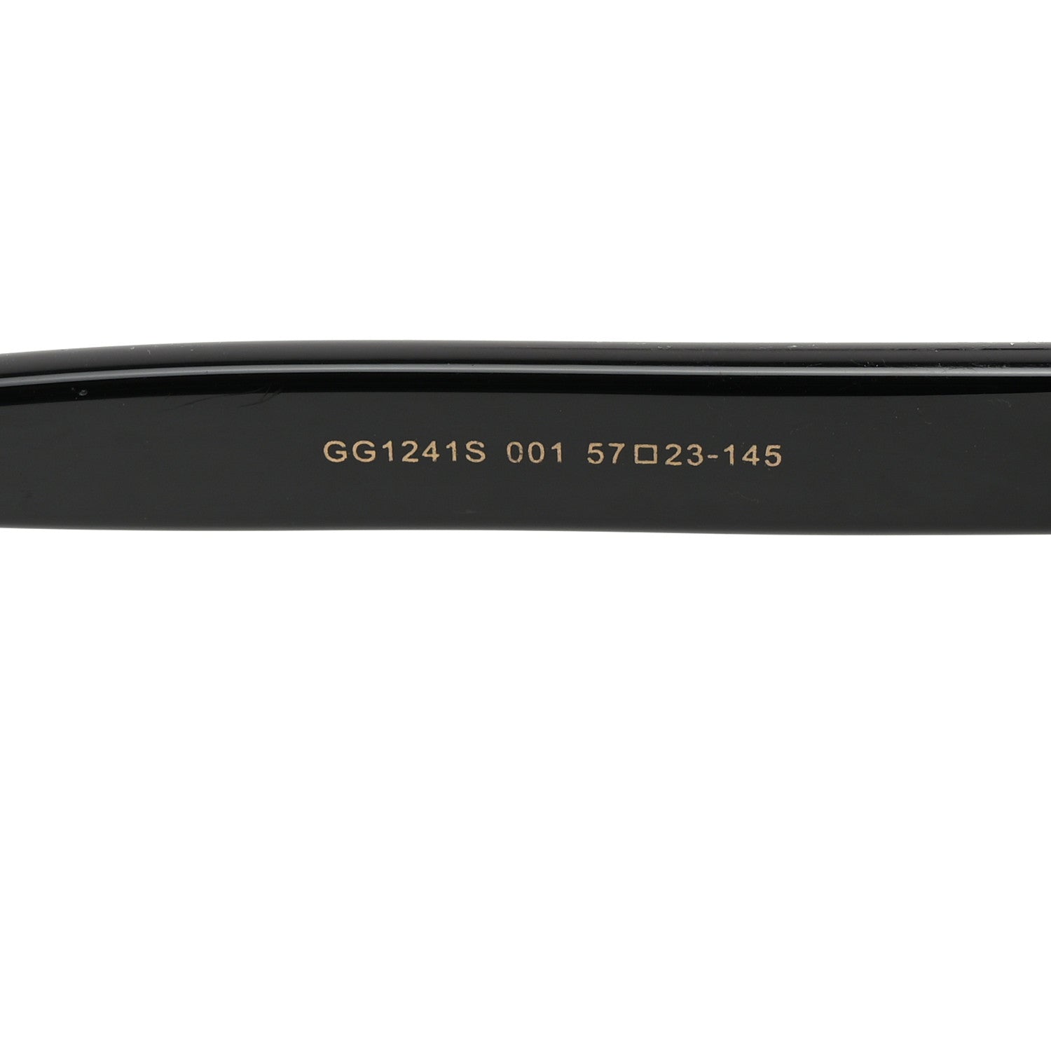 Gucci Acetate Round Frame Sunglasses GG1240S Black White 5 of 8