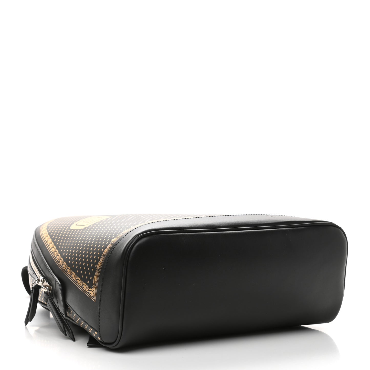 X SEGA Calfskin GUCCY Stars Dome Backpack Black Gold