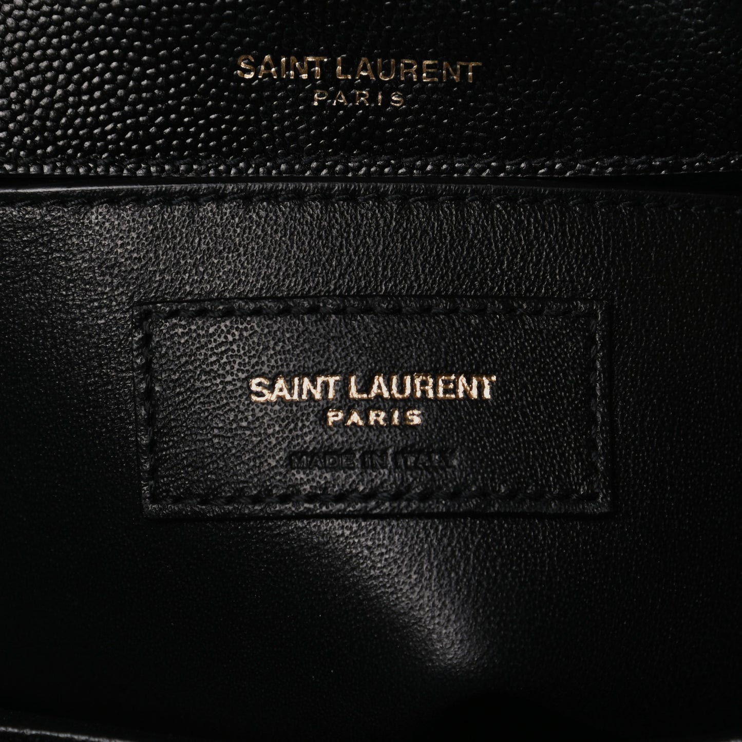 Grain De Poudre Matelasse Monogram Medium Vicky Chain Bag Black