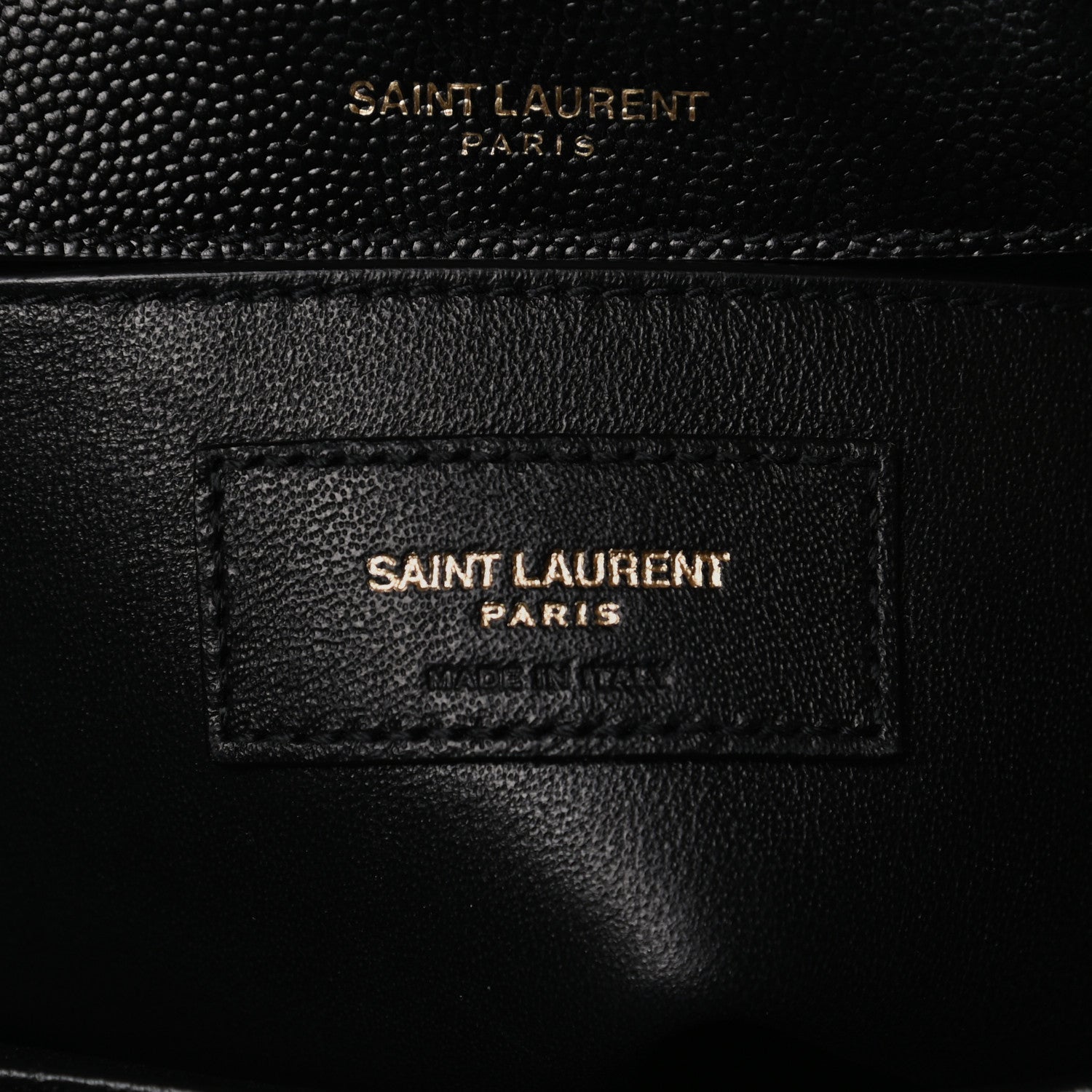 Saint Laurent Grain De Poudre Matelasse Monogram Medium Vicky Chain Bag Black 7 of 13