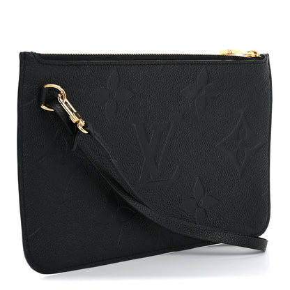 Louis Vuitton Empreinte Monogram Giant Neverfull MM Pochette Black 3 of 9