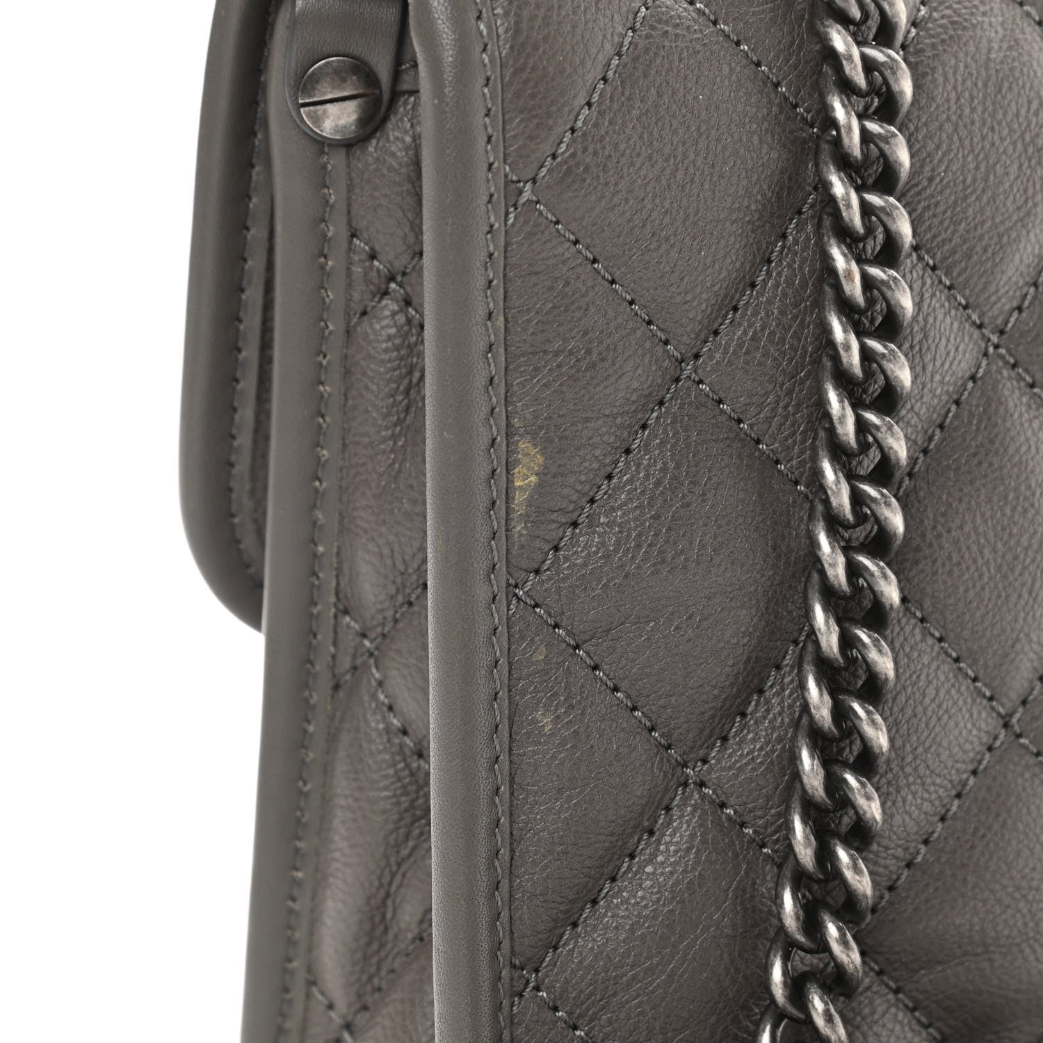 Chanel Caviar Quilted Medium French Riviera Flap Grey 11 of 14