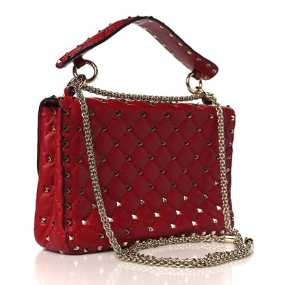 Valentino Garavani Nappa Medium Rockstud Spike Shoulder Bag Rosso Valentino 3 of 9