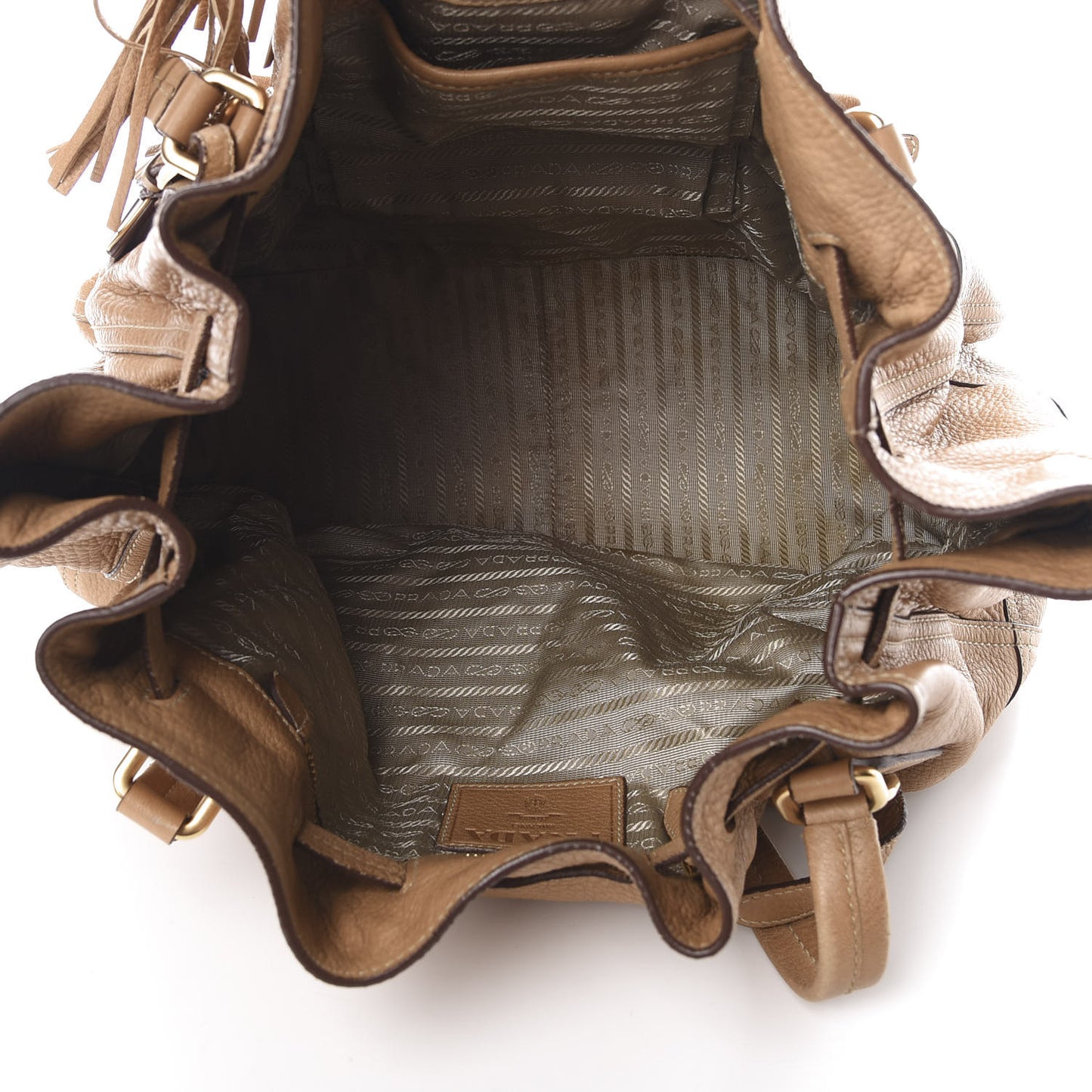 Cervo Drawstring Shopping Bag Naturale