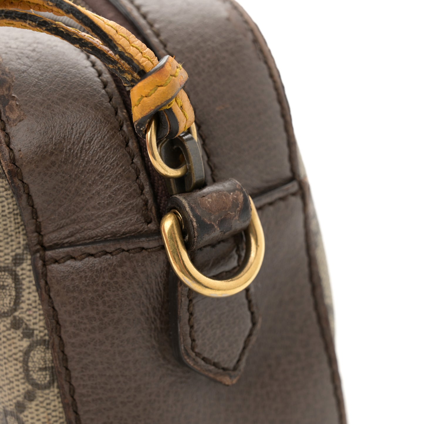 GG Supreme Monogram Web Neo Vintage Shoulder Bag Beige New Acero Crop