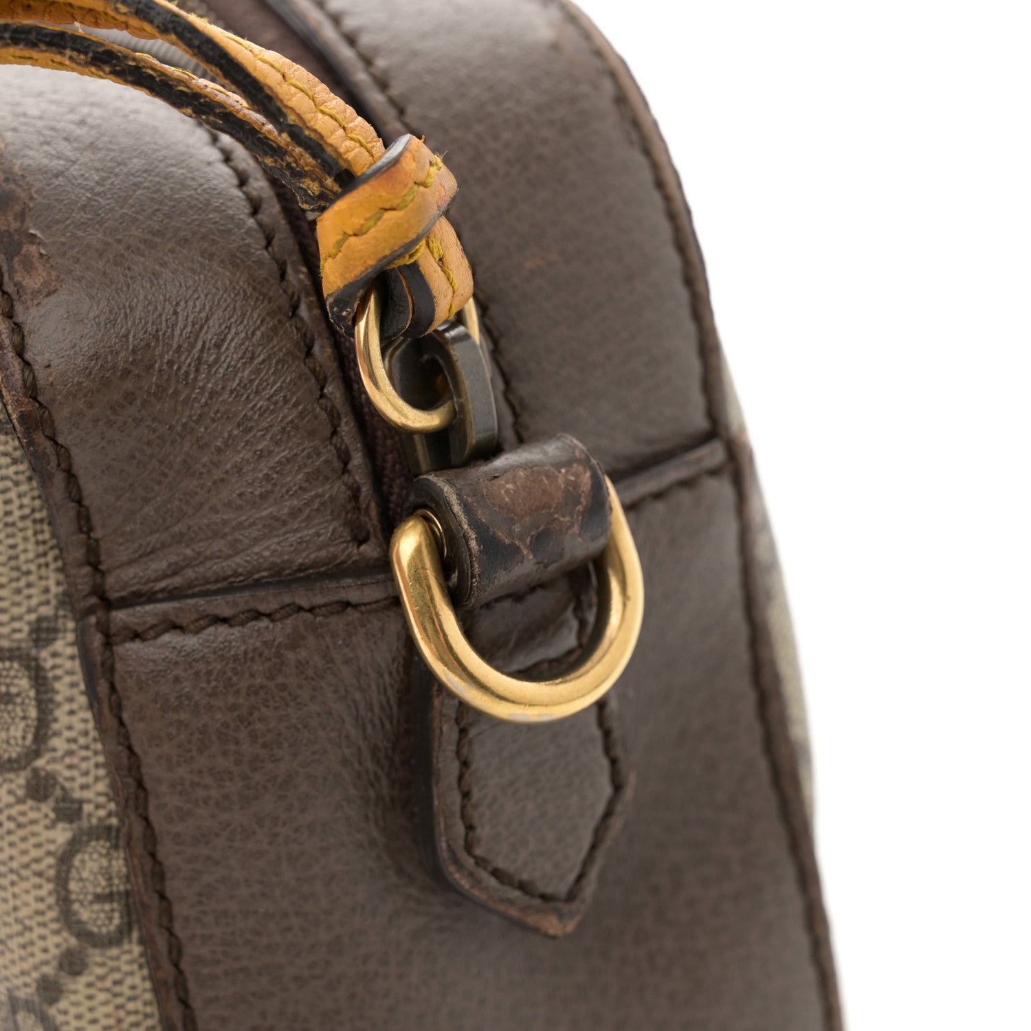 Gucci GG Supreme Monogram Web Neo Vintage Shoulder Bag Beige New Acero Crop 11 of 21