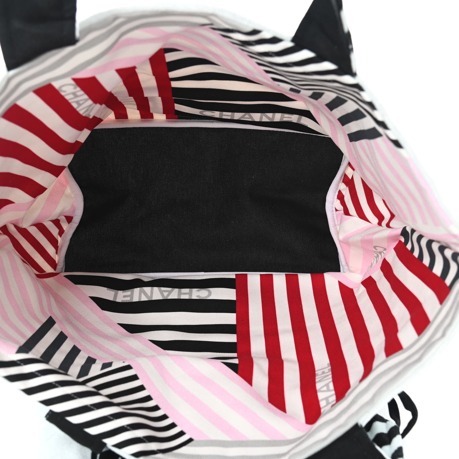 Chanel Terry Cloth Cotton La Pausa Bay Reversible Beach Tote 8 of 12