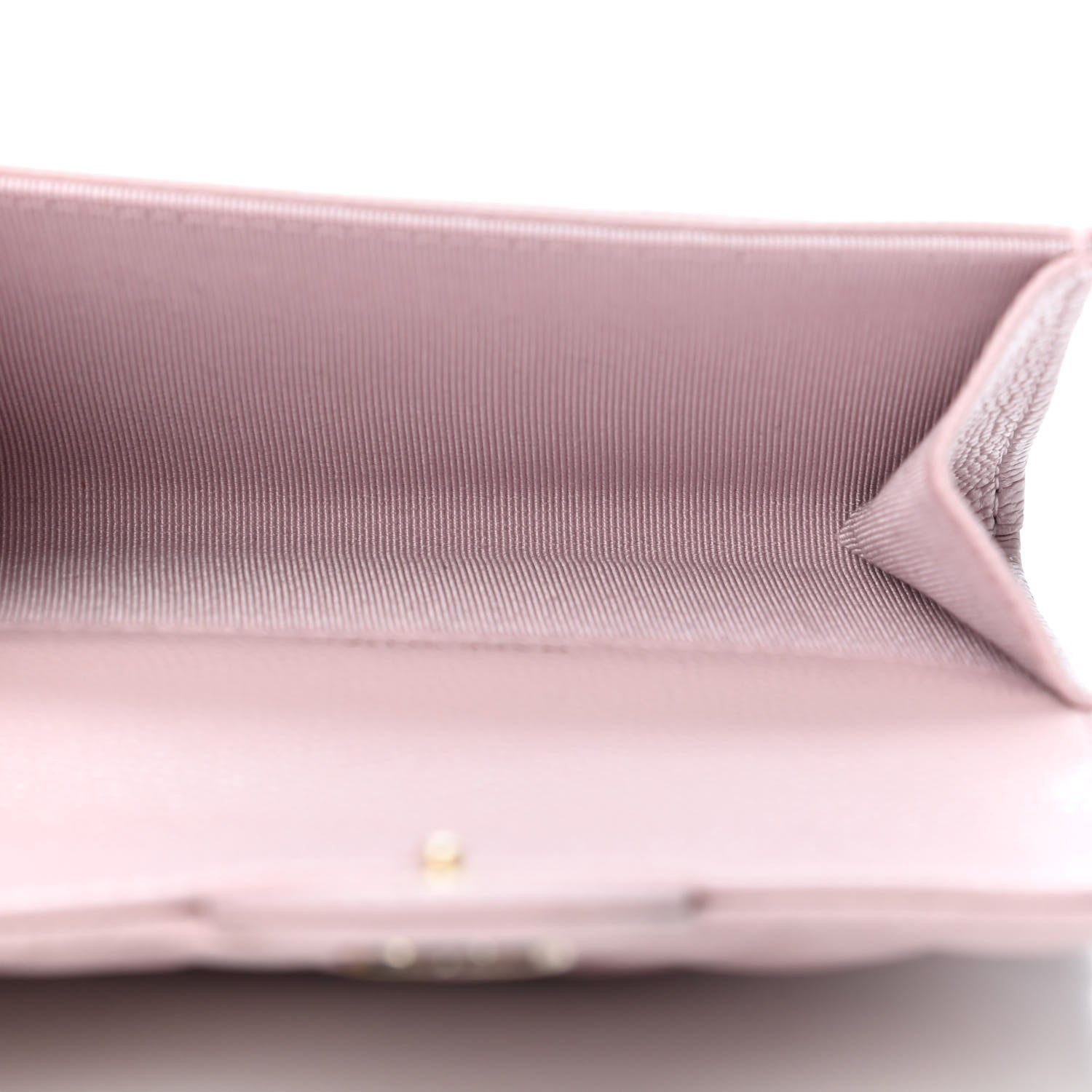 Chanel Caviar Quilted Flap Card Holder Wallet Light Pink 4 of 4