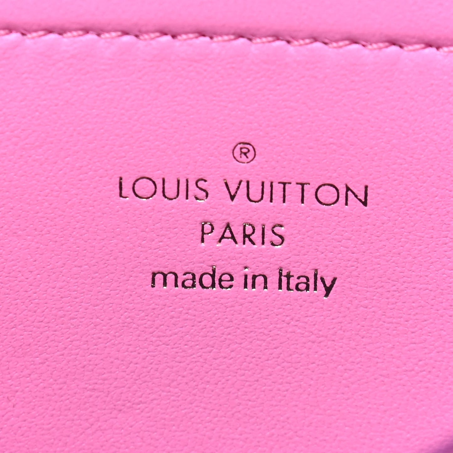 Lambskin Embossed Monogram Vuittamins Pochette Coussin Rose Violet