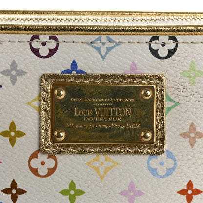 Louis Vuitton Monogram Multicolor Kate Clutch White 9 of 12
