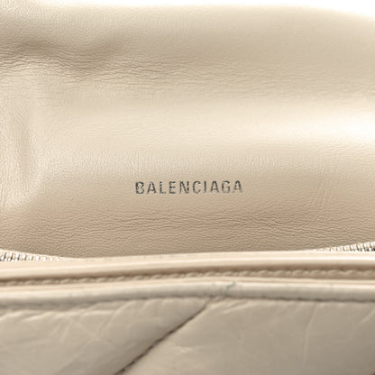 Balenciaga Crushed Calfskin Quilted Medium Crush Chain Bag Nude Nude 6 of 8