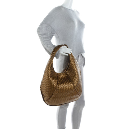 Bottega Veneta Cervo Intrecciato Large Simple Hobo New Bronze 2 of 8