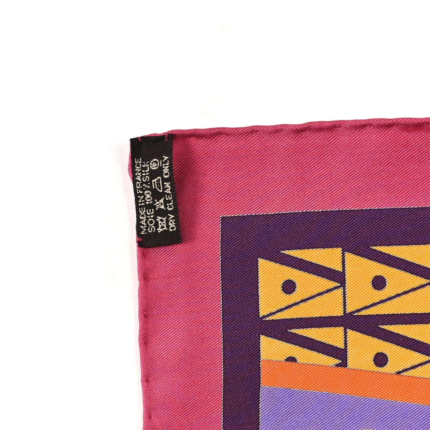 Silk Geometrie Cretoise Scarf 90
