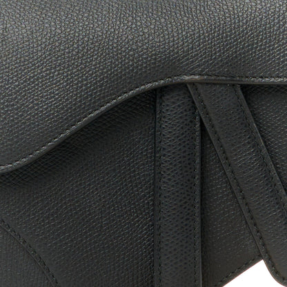 Christian Dior Grained Calfskin Mini Saddle Bag Black 8 of 11