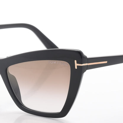 Tom Ford Valesca Cat Eye Sunglasses TF555 Black 7 of 8