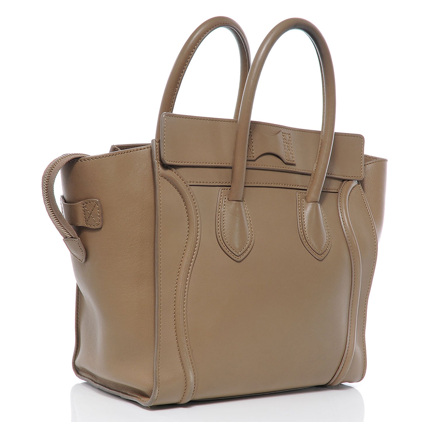 Smooth Calfskin Mini Luggage Camel