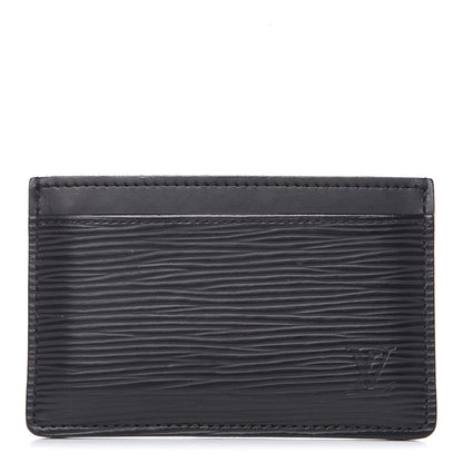Louis Vuitton Epi Card Holder Black 1 of 6