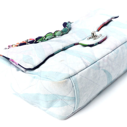 Chanel Canvas Quilted Jungle Jeans Flap White Multicolor 11 of 12