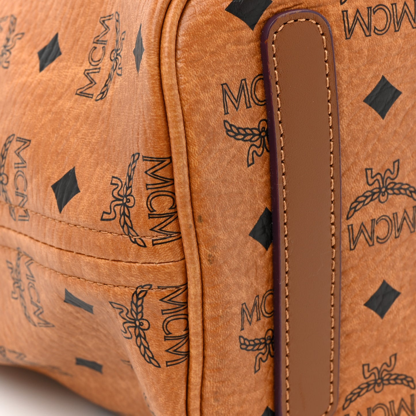 Visetos Medium Liz Reversible Shopper Tote Cognac