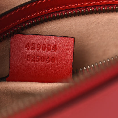 Gucci Calfskin Diamond GG Messenger Bag Red 6 of 10