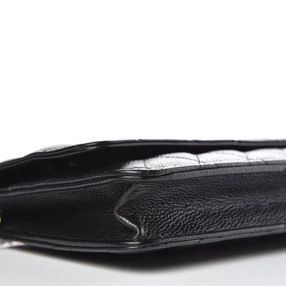 Chanel Caviar Quilted Wallet On Chain WOC Black 12 of 13