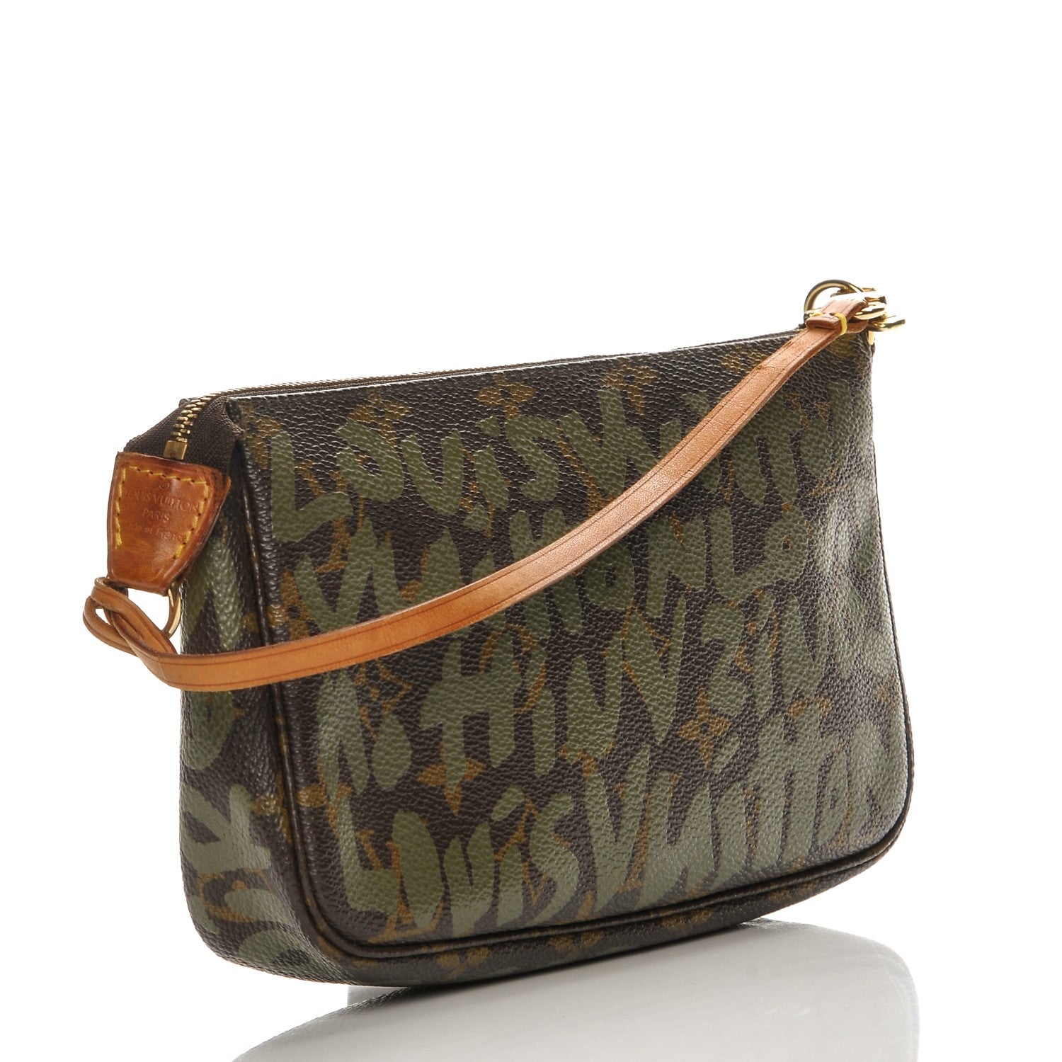 Louis Vuitton Monogram Graffiti Pochette Accessories Kaki 3 of 7
