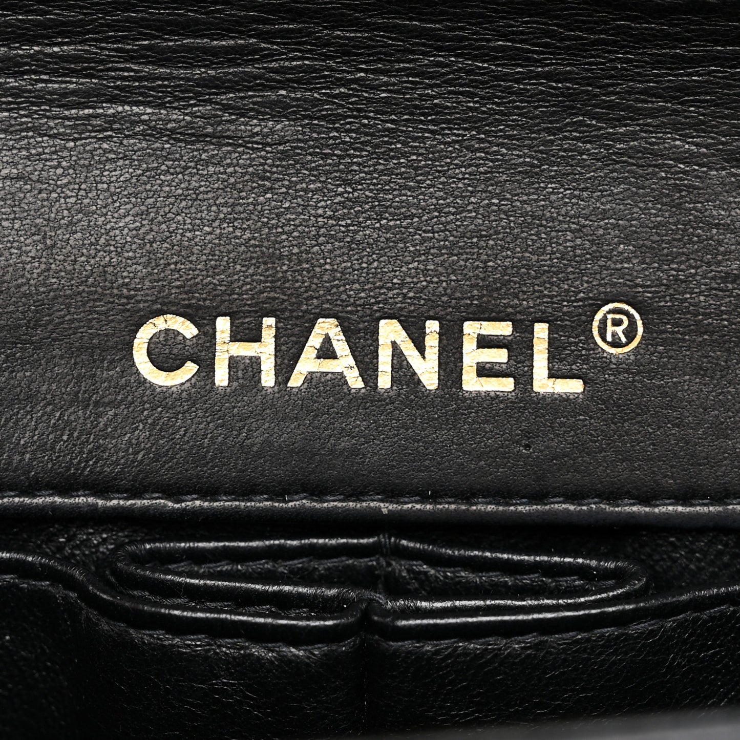 Lambskin East West Chocolate Bar Flap Black