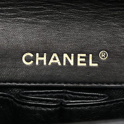Chanel Lambskin East West Chocolate Bar Flap Black 6 of 11