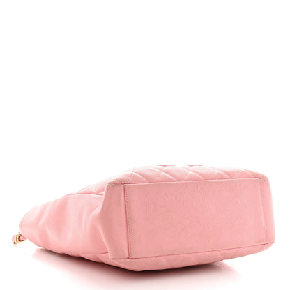 Chanel Caviar Quilted Petit Shopping Tote PST Pink 4 of 17