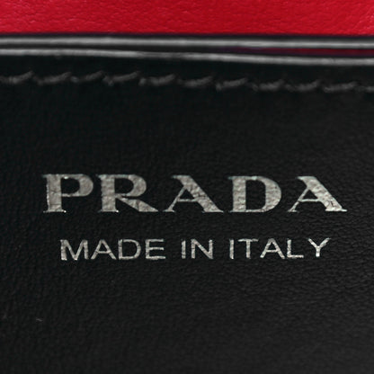 Prada Saffiano Cuir Small Panier Bucket Bag Fuoco Black 6 of 9