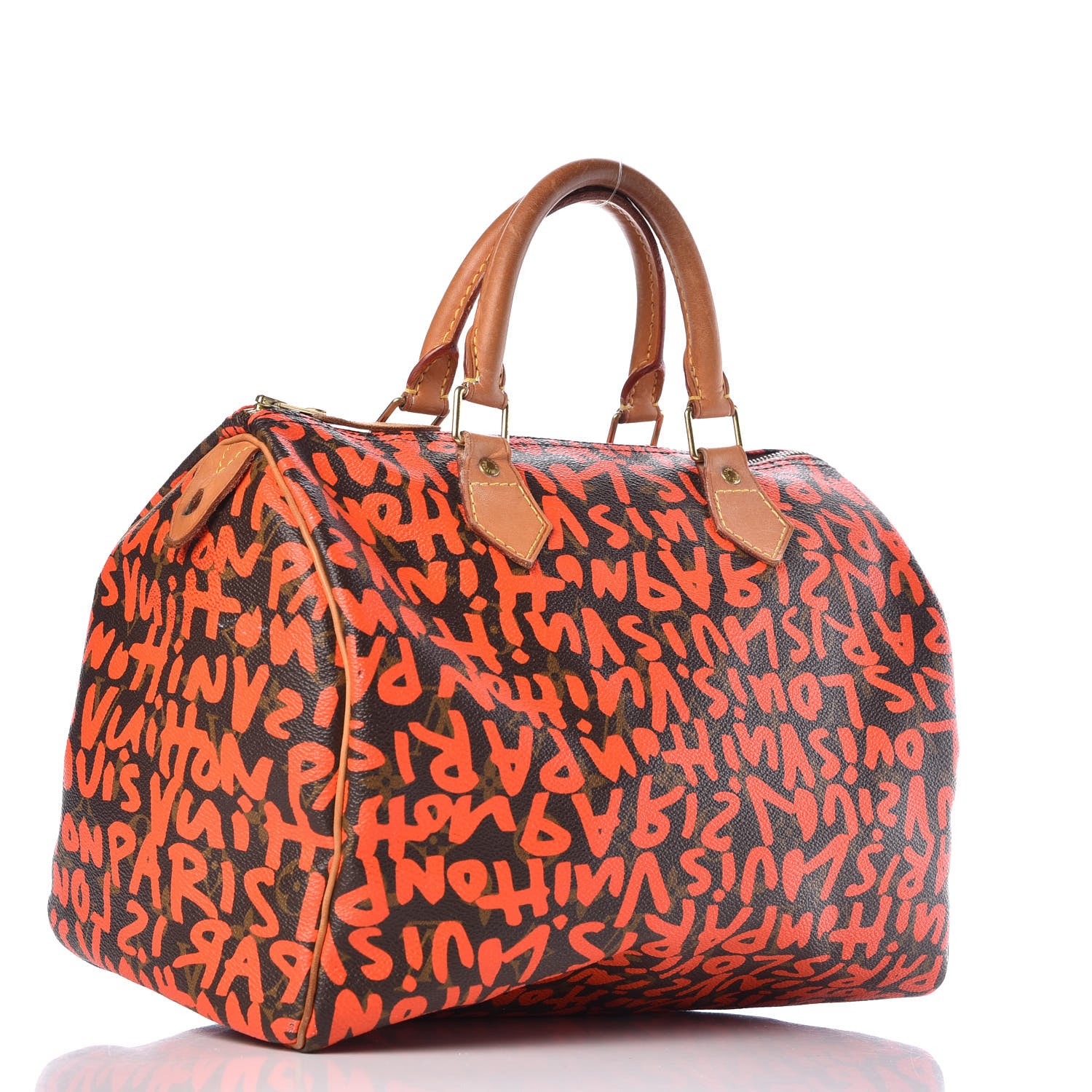 Louis Vuitton Monogram Graffiti Speedy 30 Orange 3 of 19