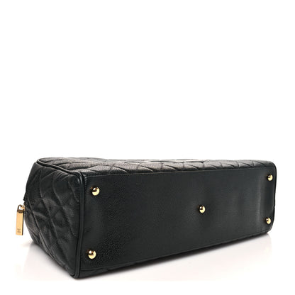 Chanel Caviar Quilted Large Bowler Black 3 of 10