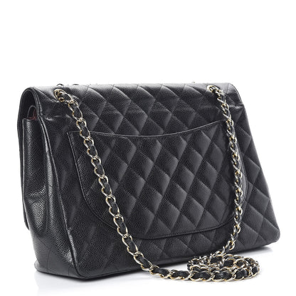 Chanel Caviar Quilted Maxi Double Flap Black 4 of 18
