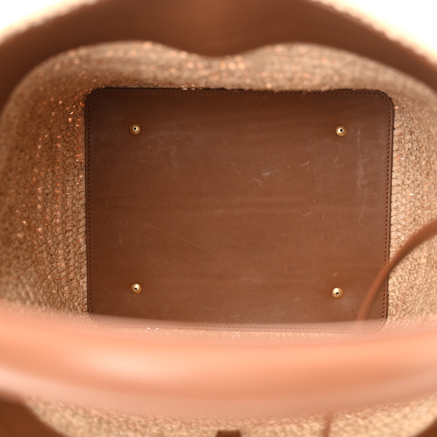 Raffia Vegetable Le 37 Bucket Bag Naturel Brick