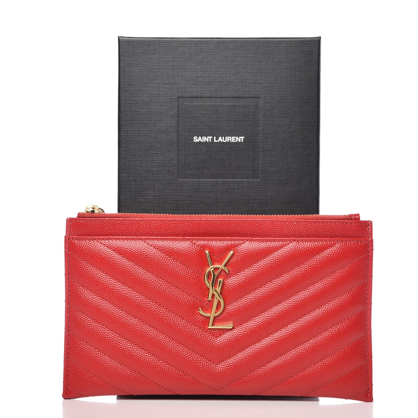 Grain De Poudre Chevron Monogram Bill Pouch Bandana Red